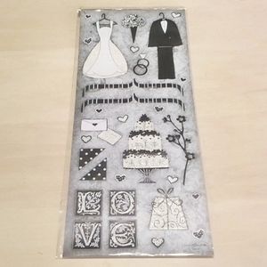 5/$20 Wedding Glitter Scrapbook Stickers Acid Free 009720130394